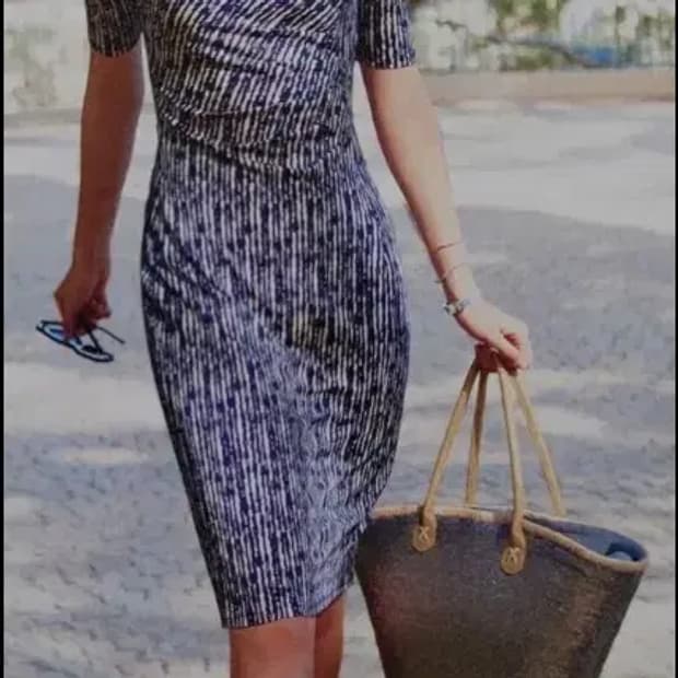 모조에스핀 패턴 원피스 ~55