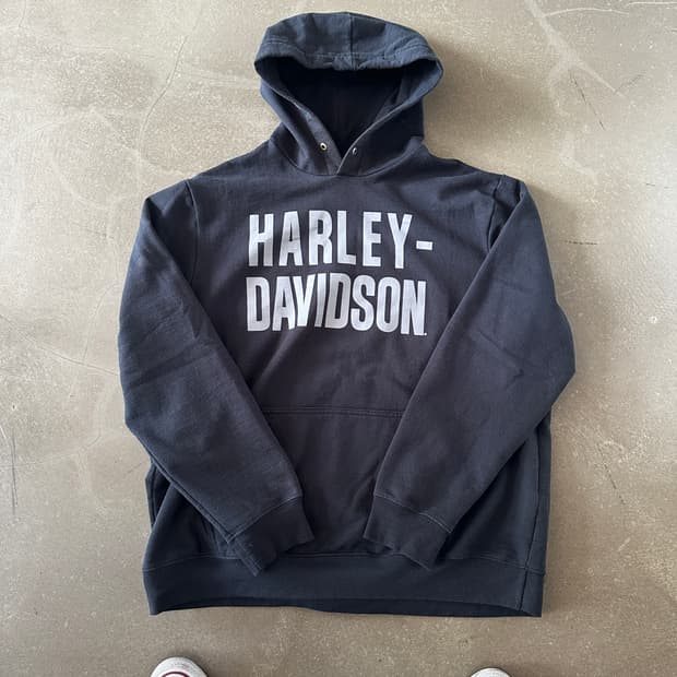 Harley Davidson 프린팅 후드티