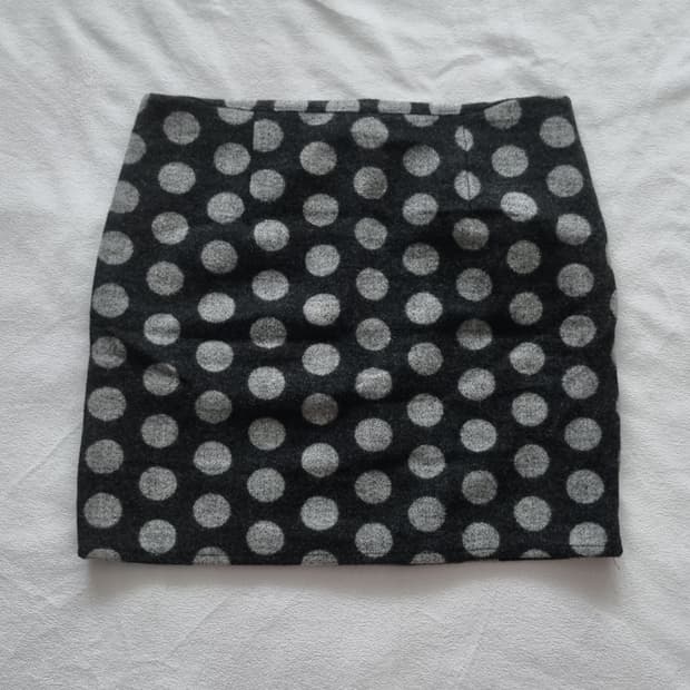 빈티지 모리걸 하구미 긱시크 도트 스커트