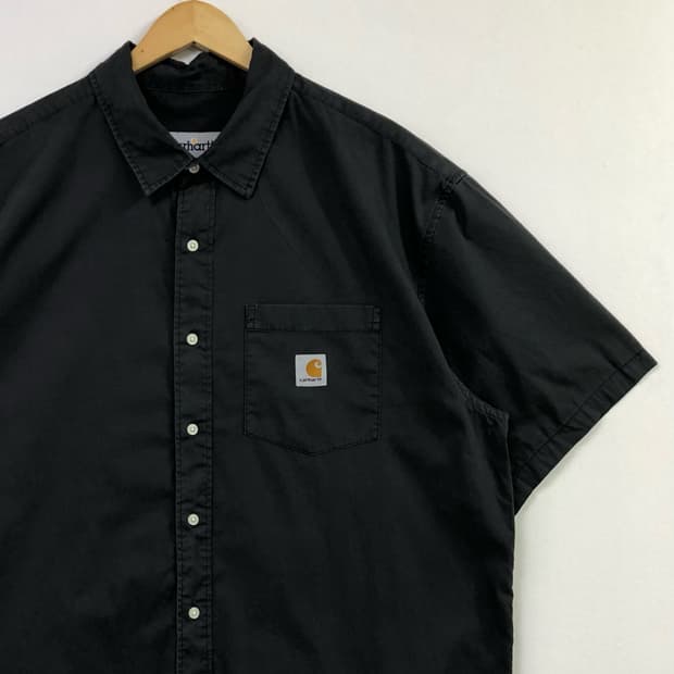 XL 칼하트 블랙 워크 셔츠