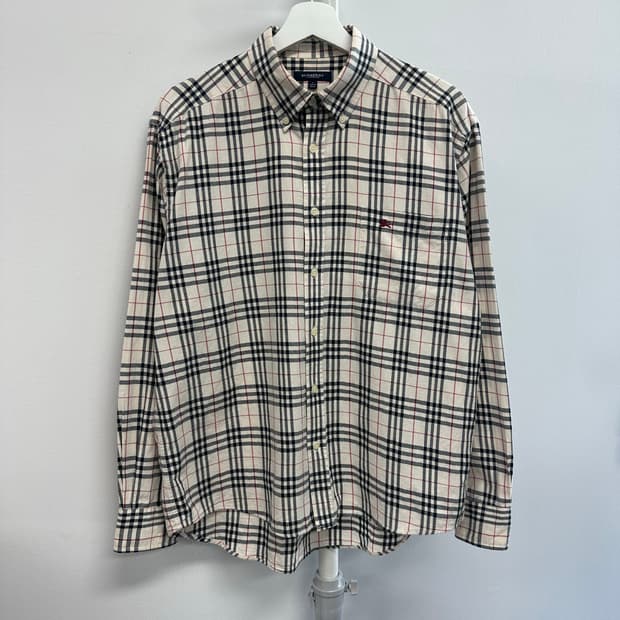 버버리 영국판 로고 체크 셔츠