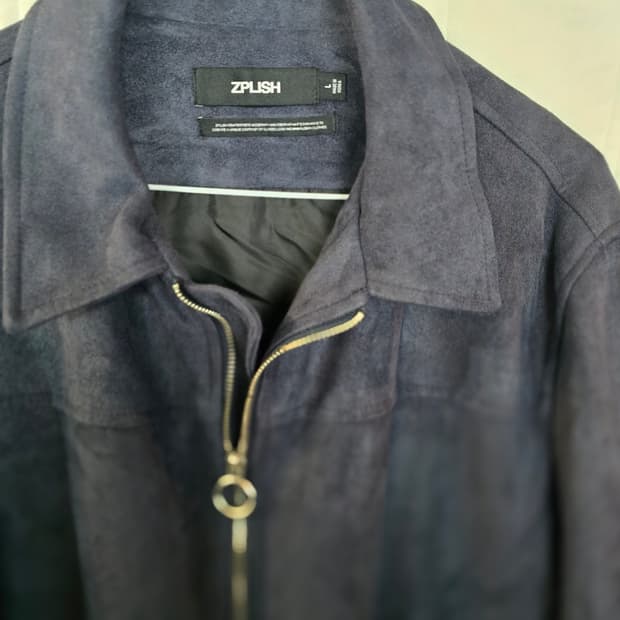 ZPLISH 스웨이드 블루종 자켓