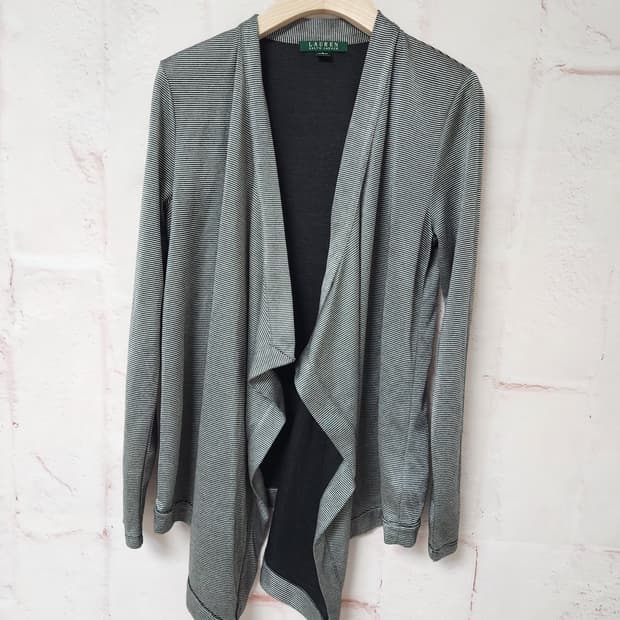 로렌 랄프로렌 스트라이프 롱 가디건