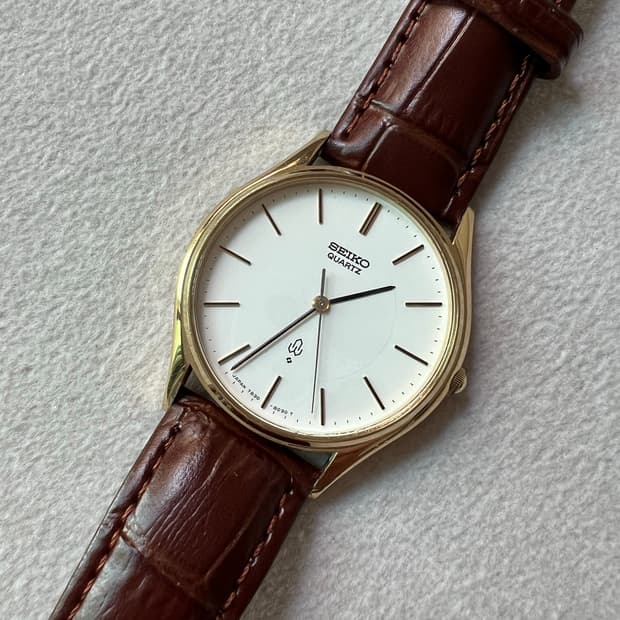 세이코 쿼츠 골드 빈티지 7830-8030