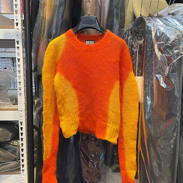 (상품/새상품) 디젤 여성 투톤 모헤어 니트