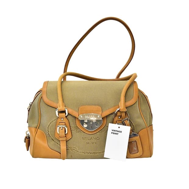 프라다 캔버스 숄더백(정품)