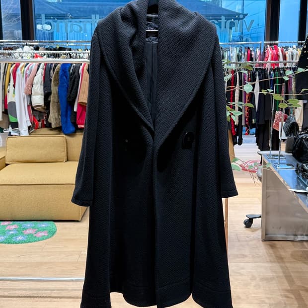 리미 푸 블랙 울 롱 코트 