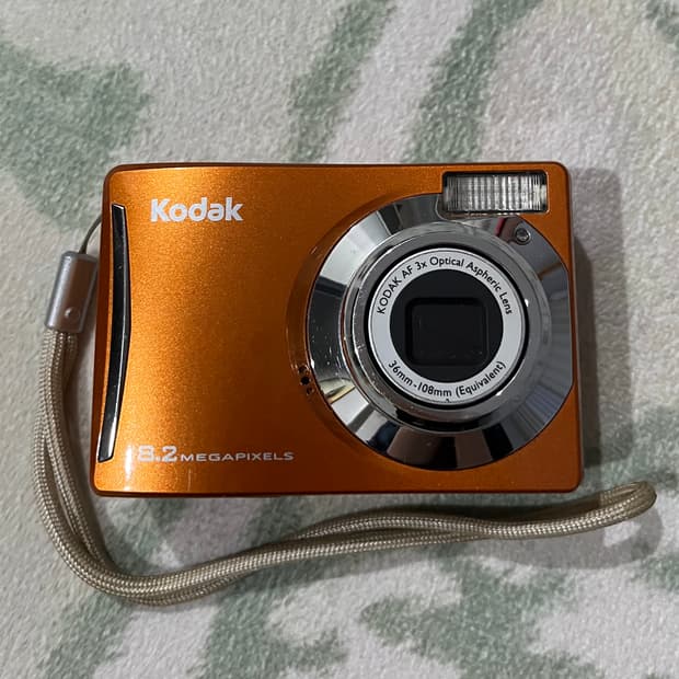 코닥 c140 레어 오렌지 빈티지 디카 카메라