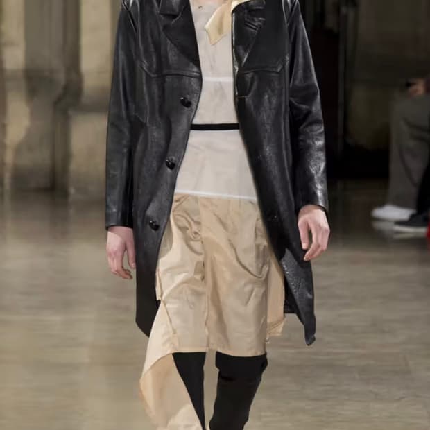 17ss Maison Margiela 14 LEATHER COAT