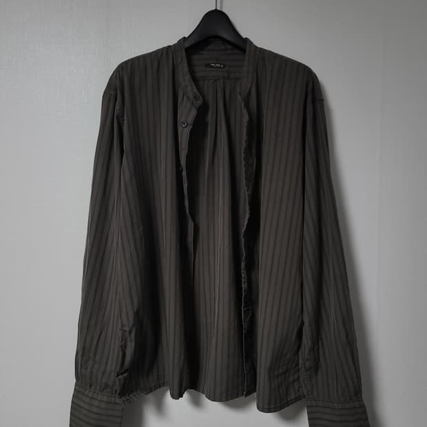 Old miu miu mens 스탠드 카라 셔츠