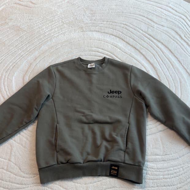 Jeep 맨투맨 상하의 세트 카키