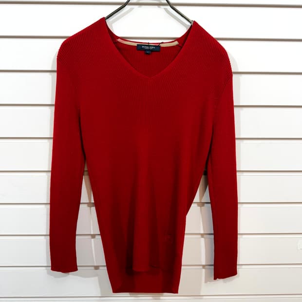 BURBERRY 버버리 브이넥 여성 니트