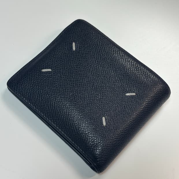 메종 마르지엘라 보빈 레더 반지갑 블랙