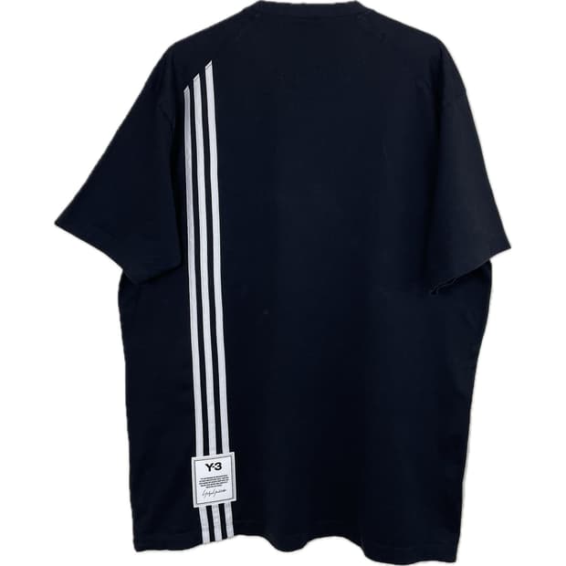[XL] Y3 요지 야마모토 X 아디다스 삼선 반팔 티셔츠
