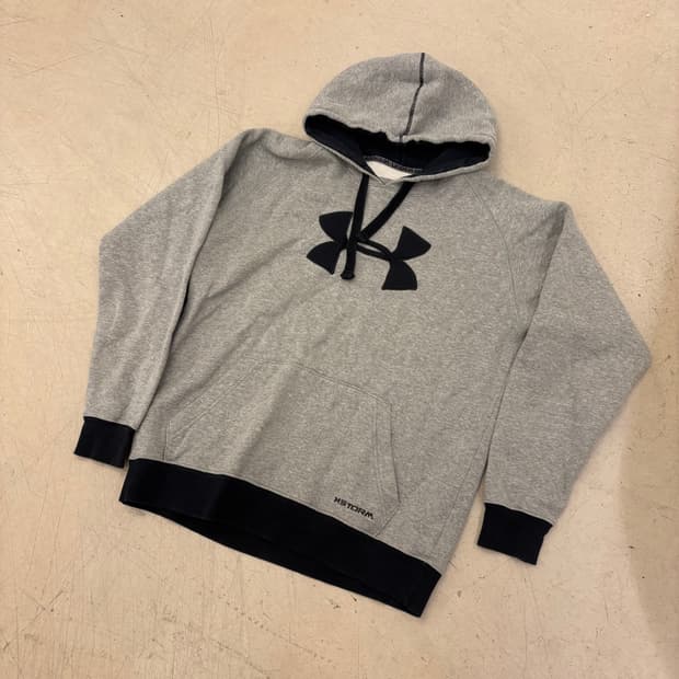 언더아머 빅로고 투톤 후드티