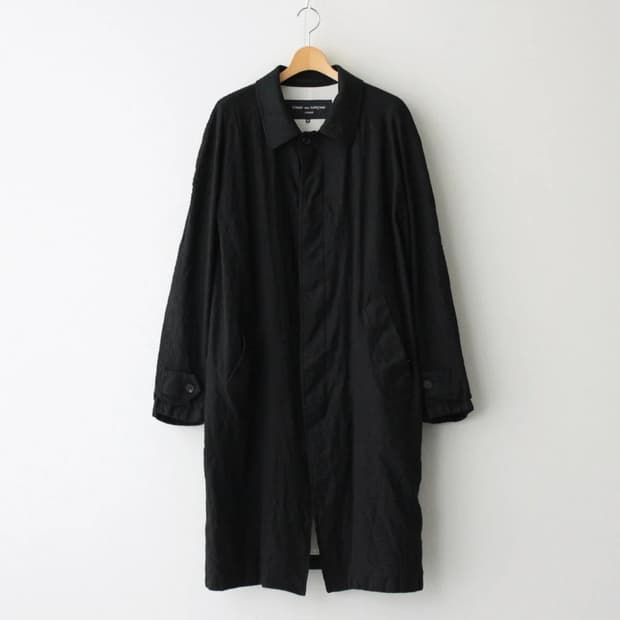 꼼데가르송 옴므 24aw wool mac coat /머듈,더로우,코모리