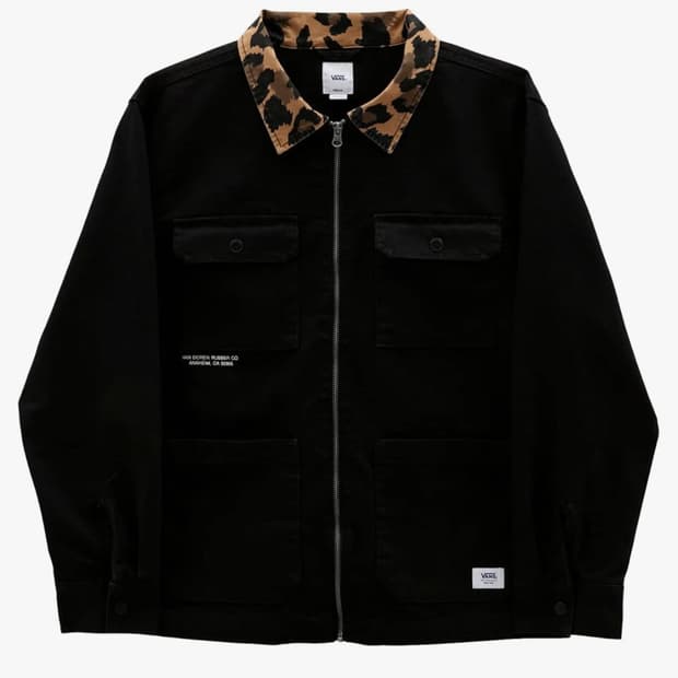 반스 자켓 L 레오파드