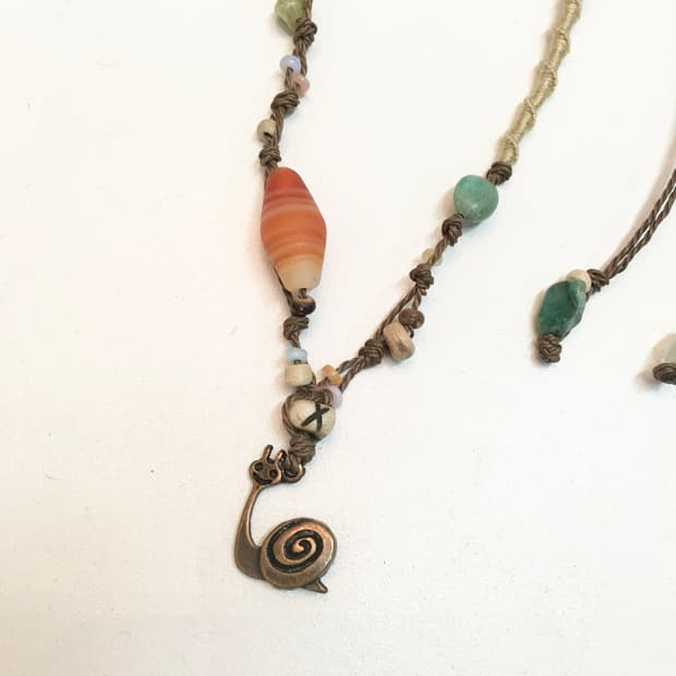 little snailโs walk necklace