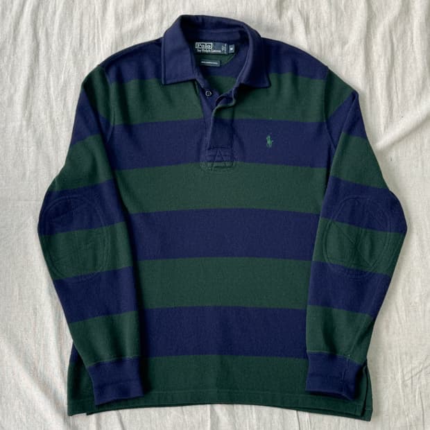 폴로랄프로렌 90s 메리노울 암패치 니트 M