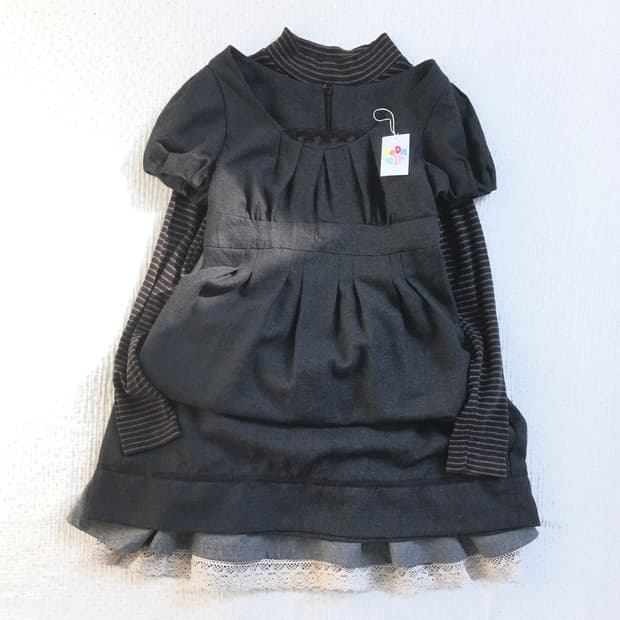 JPN/ 모리룩미니원피스 모리걸원피스 레이어드미니원피스 레이어드원피스 