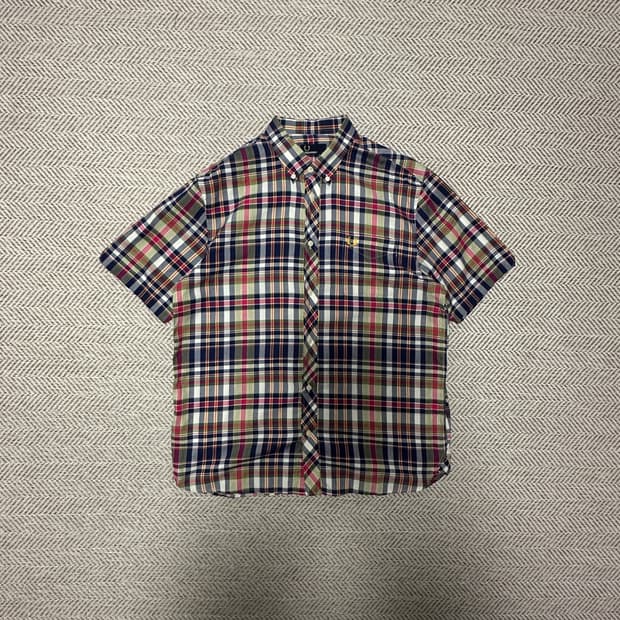 FRED PERRY madras shirt