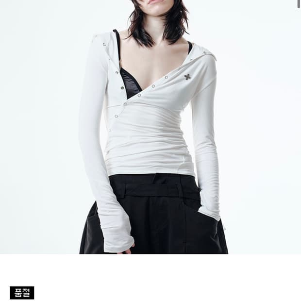 2000아카이브스 드레이프 후디