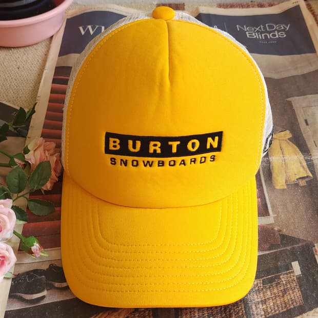 90s BURTON 모자 빈티지 메쉬 트러커 캡 빈티지모자 미국빈티지