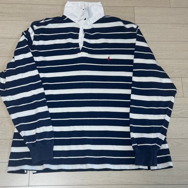 오리지널 일본판 00s 폴로랄프로렌 스트라이프 럭비티(LL)