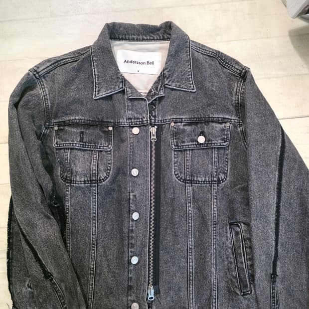 앤더슨벨 인사이드아웃 데님 자켓 M