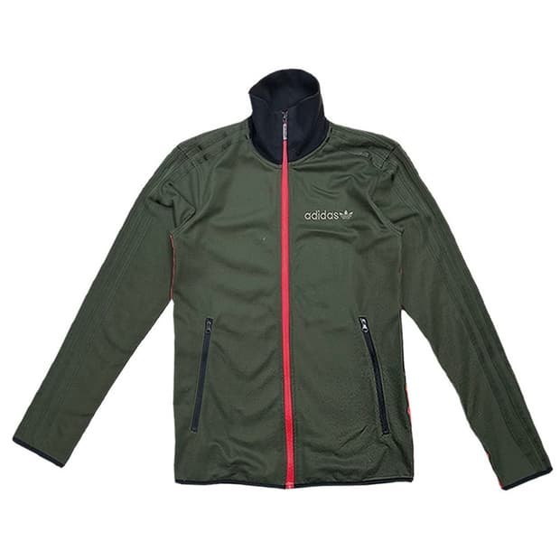아디다스 레드라인 카키 트랙탑 85