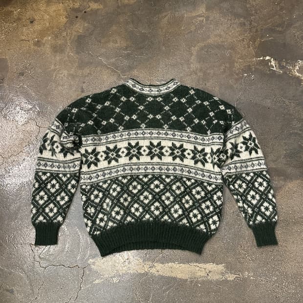 아일랜드 패턴 울니트 L