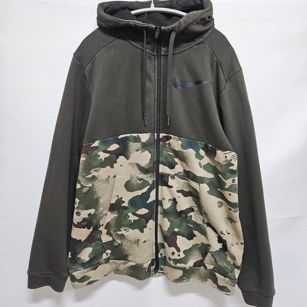 2XL 나이키 드라이핏 카모 후드집업