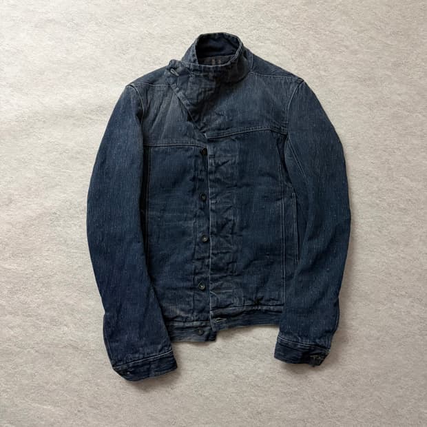 릭오웬스 다크쉐도우 슬레이브 패디드 데님 자켓