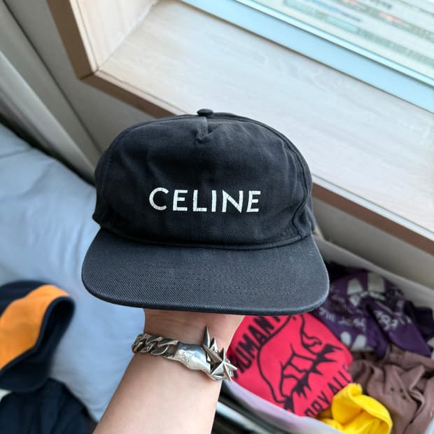 셀린느 로고 코튼 볼캡