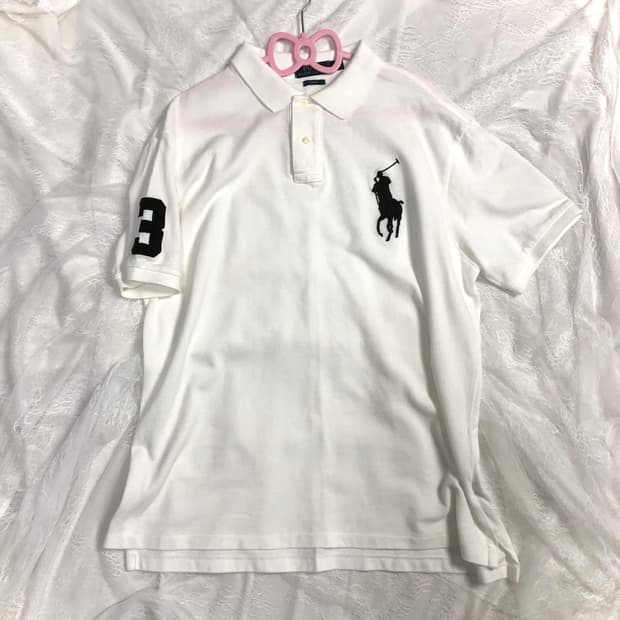 폴로 흰+검 빅포니 pk티
