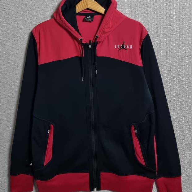 L (100) 조던 레드+블랙 후드집업