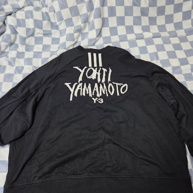 Y-3 아디다스 요지 야마모토 오버사이즈 백로고 크루넥 스웻셔츠블랙XXL