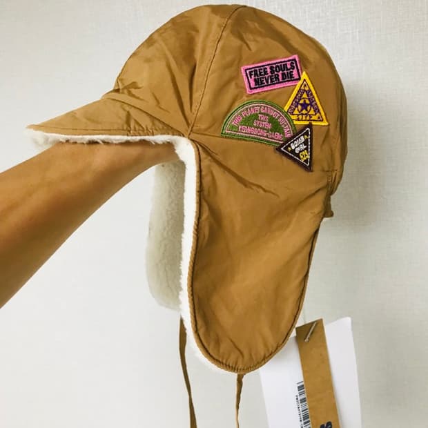 (새상품) SJYP 패치 양털 군밤 모자 여자 소두용 (매장가 16900