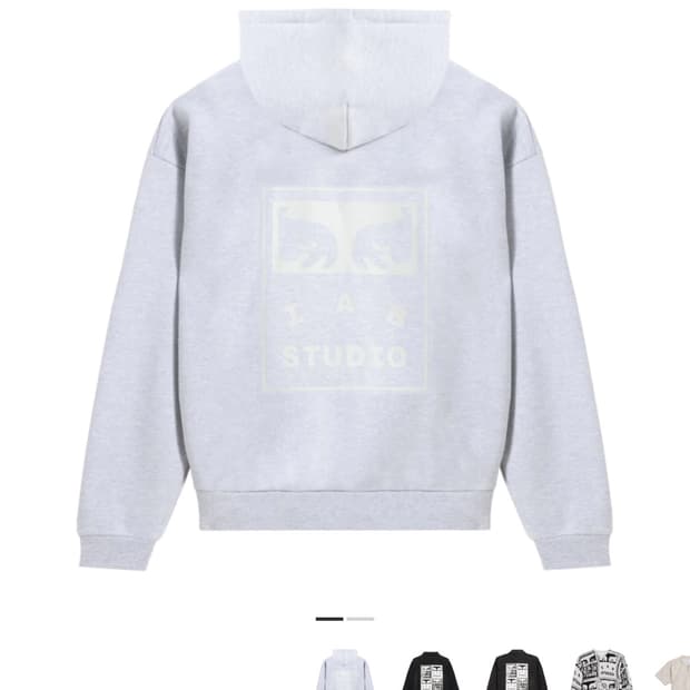 아이앱 스튜디오 x OBEY 아이앱 스튜디오 오베이 콜라보 후드집업 M