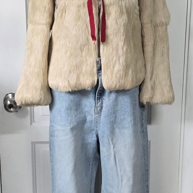 DKNY 빈티지 리얼래빗퍼 자켓