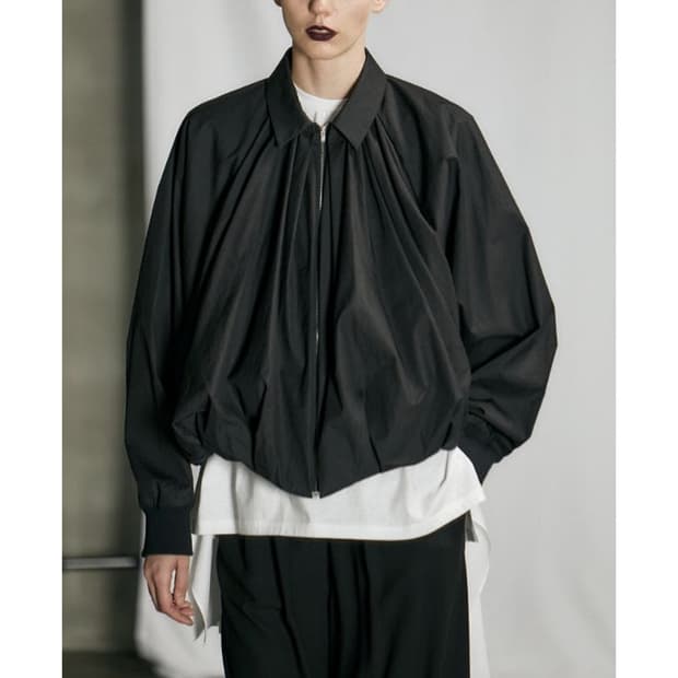 ENFOLD 엔폴드 22 셔링 벌룬 블루종