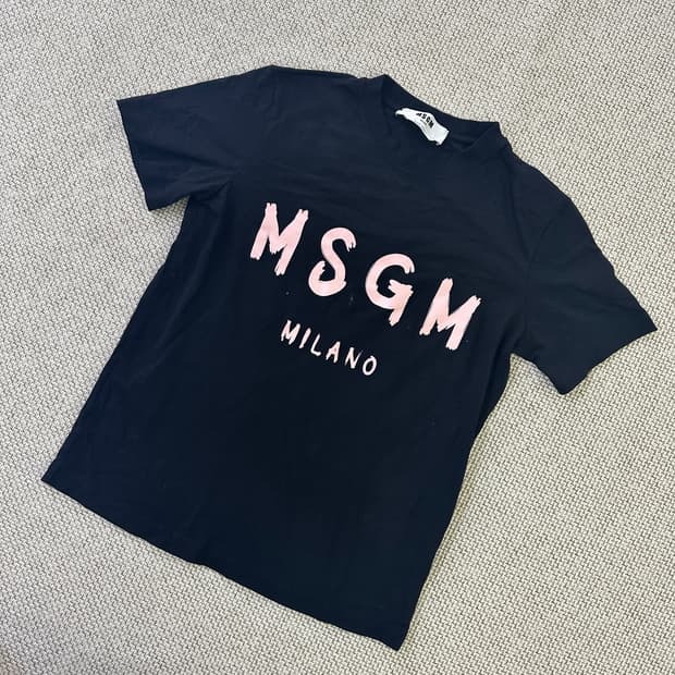 S MSGM 밀라노 로고 반팔티 0414D