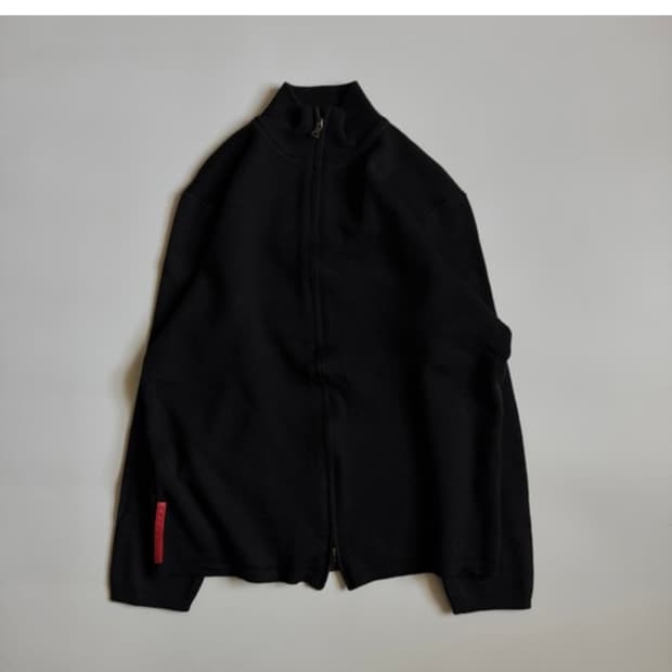 프라다 스포츠 니트 집업 블랙 PRADA SPORT ( 50 )