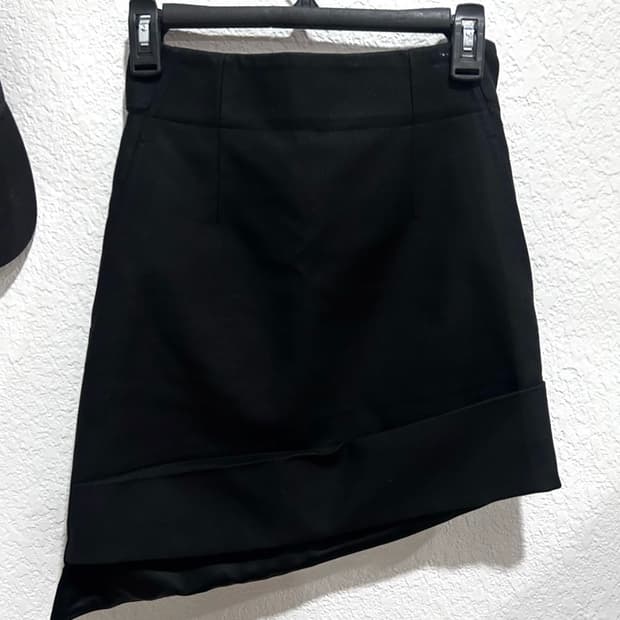 헬무트랭 asymmetrical skirt