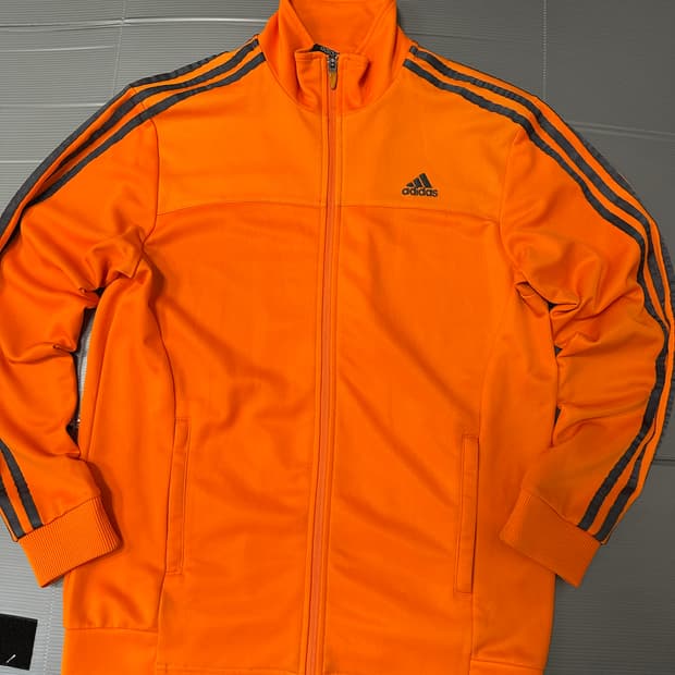 아디다스 트랙탑 져지 오렌지 100