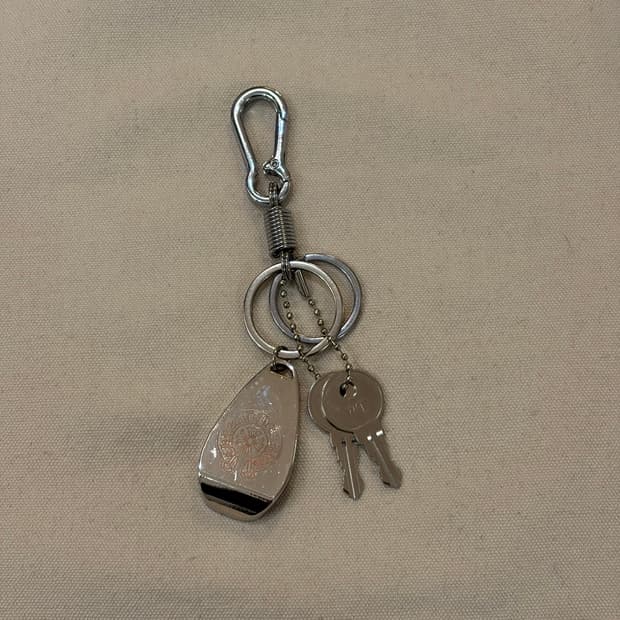 실버 미니 키 & 오프너 키링