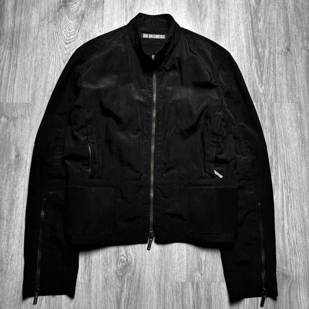 Dirk Bikkembergs cropped moto jacket