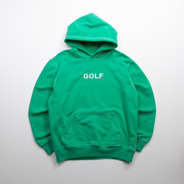 골프왕 골프 로고 후디 그린