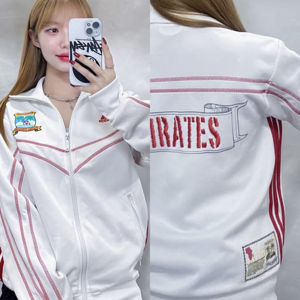 아디다스 세이셸 풋볼 화이트 트랙탑 