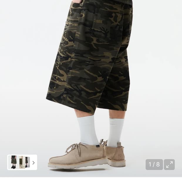 GOTHIC TWILL  BERMUDA PANTS CAMO